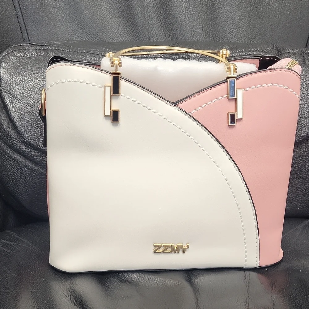 Pink and White Women's Handbag - Picture 1 of 4